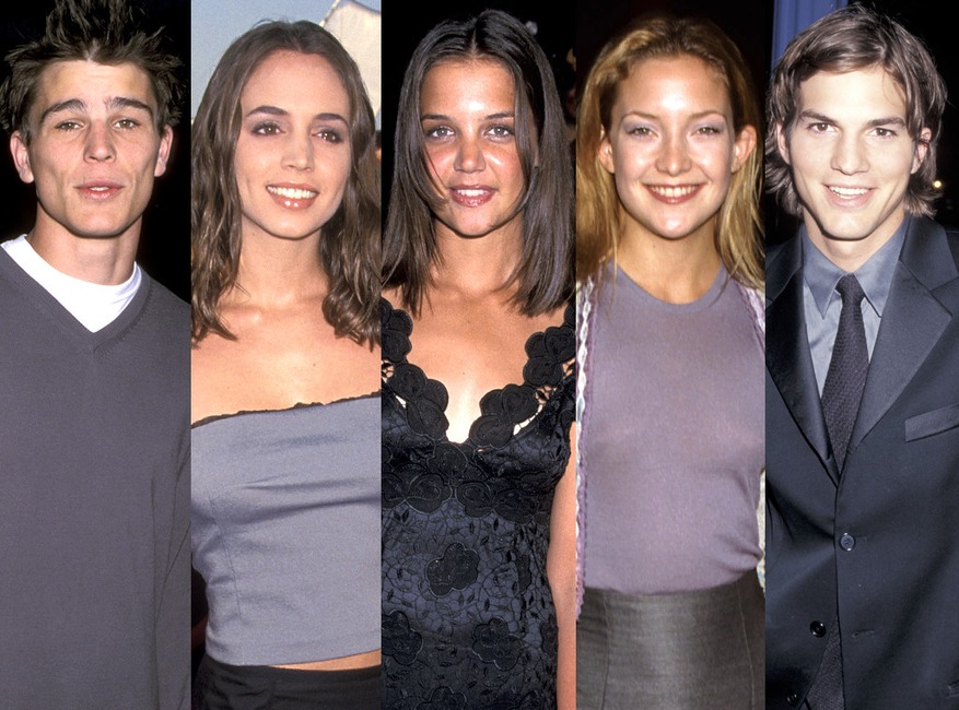 Josh Hartnett, Ashton Kutcher, Katie Holmes, Kate Hudson, Eliza Dushku, 10 things I hate about you